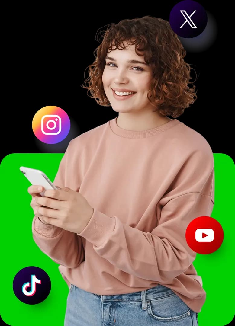 girl with phone